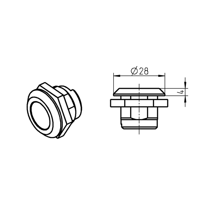 EMKA 1000-U134 Housing foamed, Stainless steel AISI 303