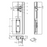 EMKA 1001-U10 Rod control, left version, for pressure-tight system, round rods and square rods stroke 18, Steel zinc-plated