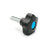 969911-C5 VCT.40 p-5/16-18x3/4-C5  Elesa Blue Lobe Knob w/ Steel Threaded Stud  5/16-18 x 3/4"